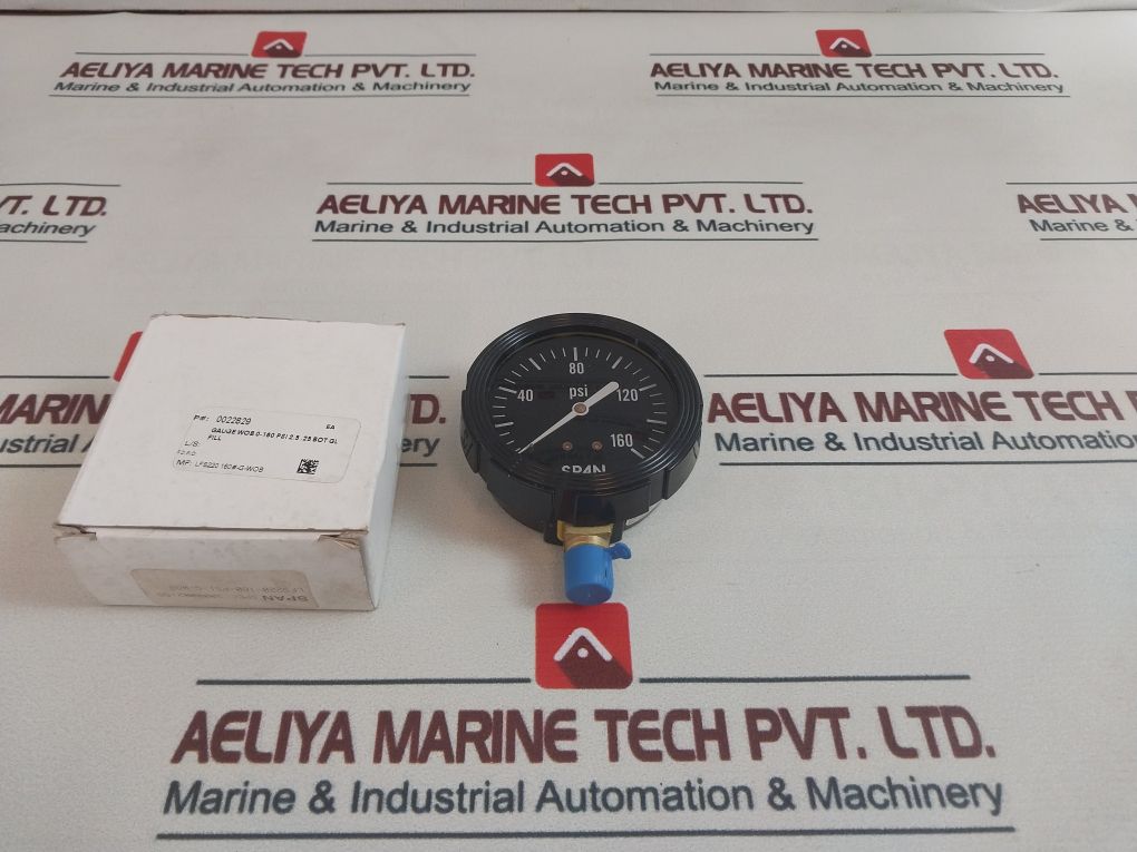 Span 02-1899-t Pressure Gauge 0-160 Psi
