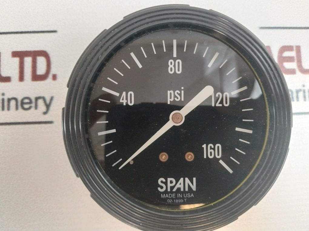 Span 02-1899-t Pressure Gauge 0-160 Psi