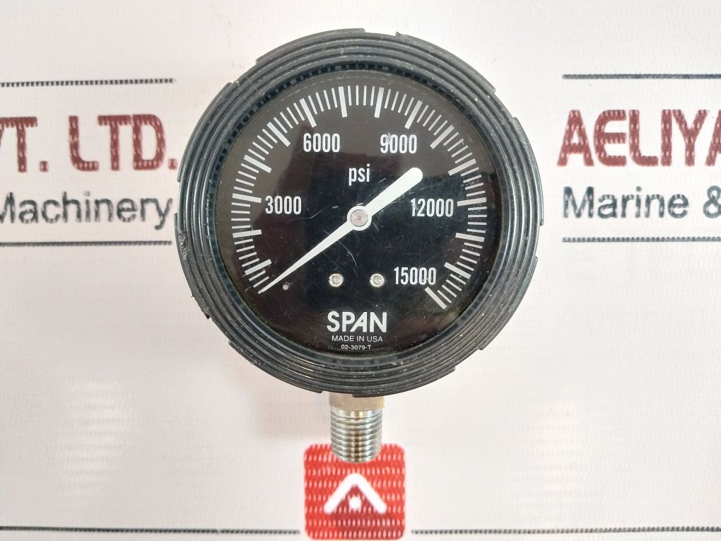 Span 02-3079-t Pressure Gauge 0-15000 Psi