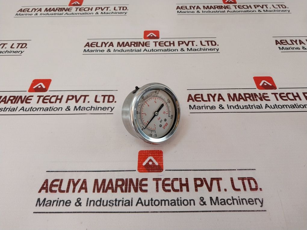 Span Hitek -15 To 150 Psi Pressure Gauge 1/4”Bsp 