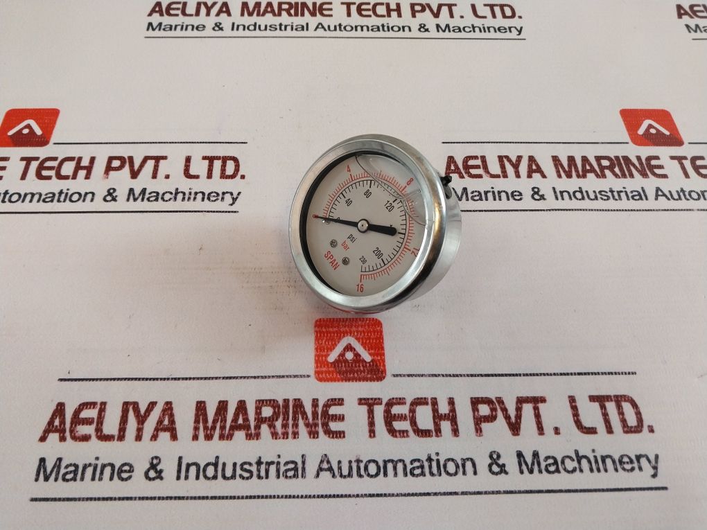 Span Hitek Pgs Pressure Gauge 0-230 Psi