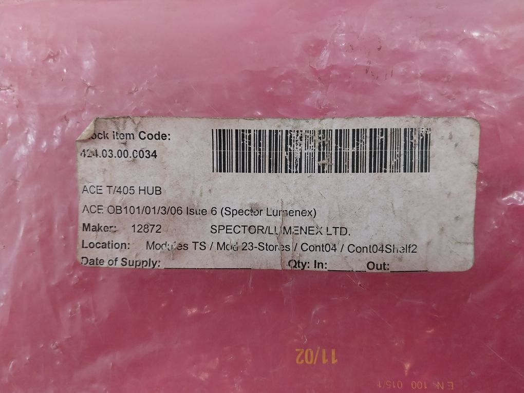 Spector/Lumenex Ob101/01/3/06 Acet Audio Hub 424.03.00.0034