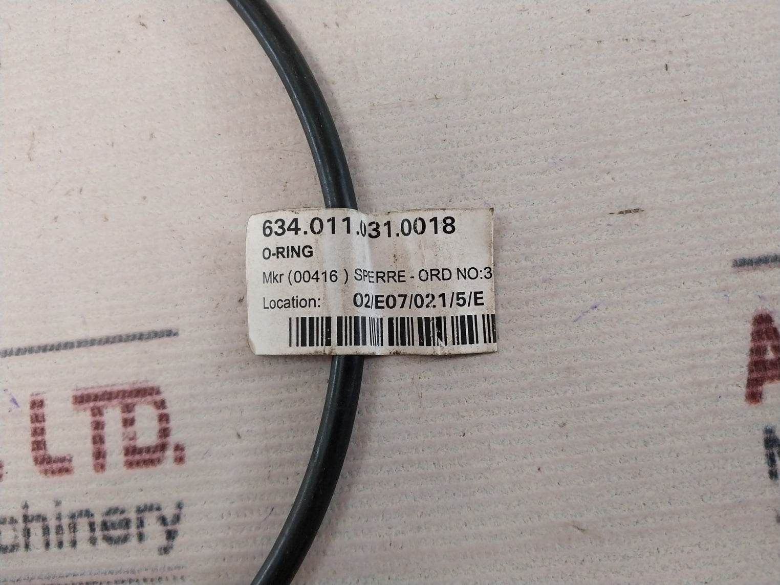 Lot Of 6X Sperre 3983 O-ring Pos. No.18