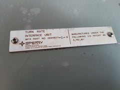 Sperry marine 1884827-2-g turn rate interface unit