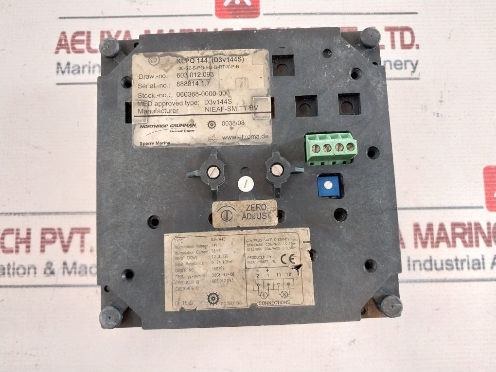 Sperry Marine D3V144S Rudder Angle Indicator