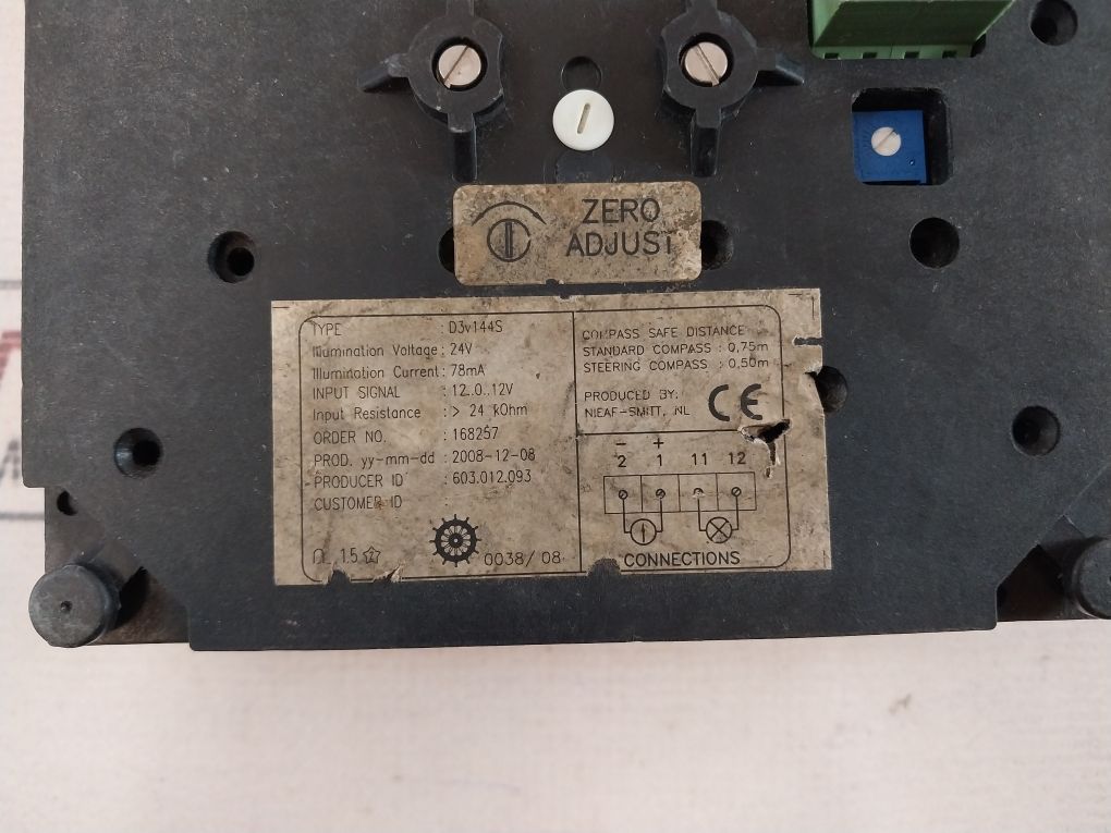 Sperry Marine D3V144S Rudder Angle Indicator