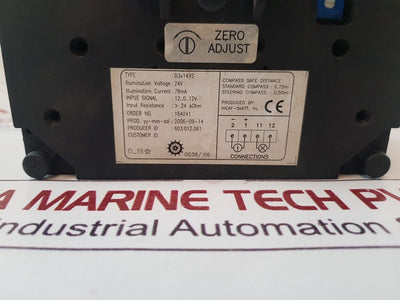 Sperry Marine D3V144S Rudder Angle Indicator Eltroma