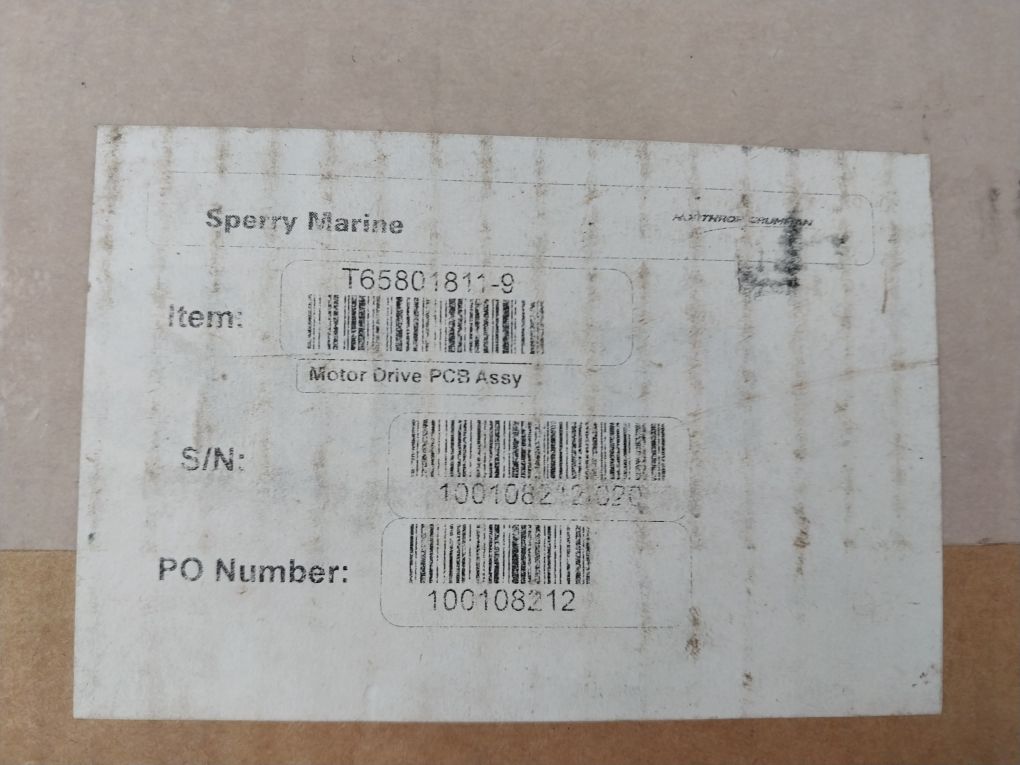 Sperry Marine T65801811-9 X-band Dc Motor Drive 