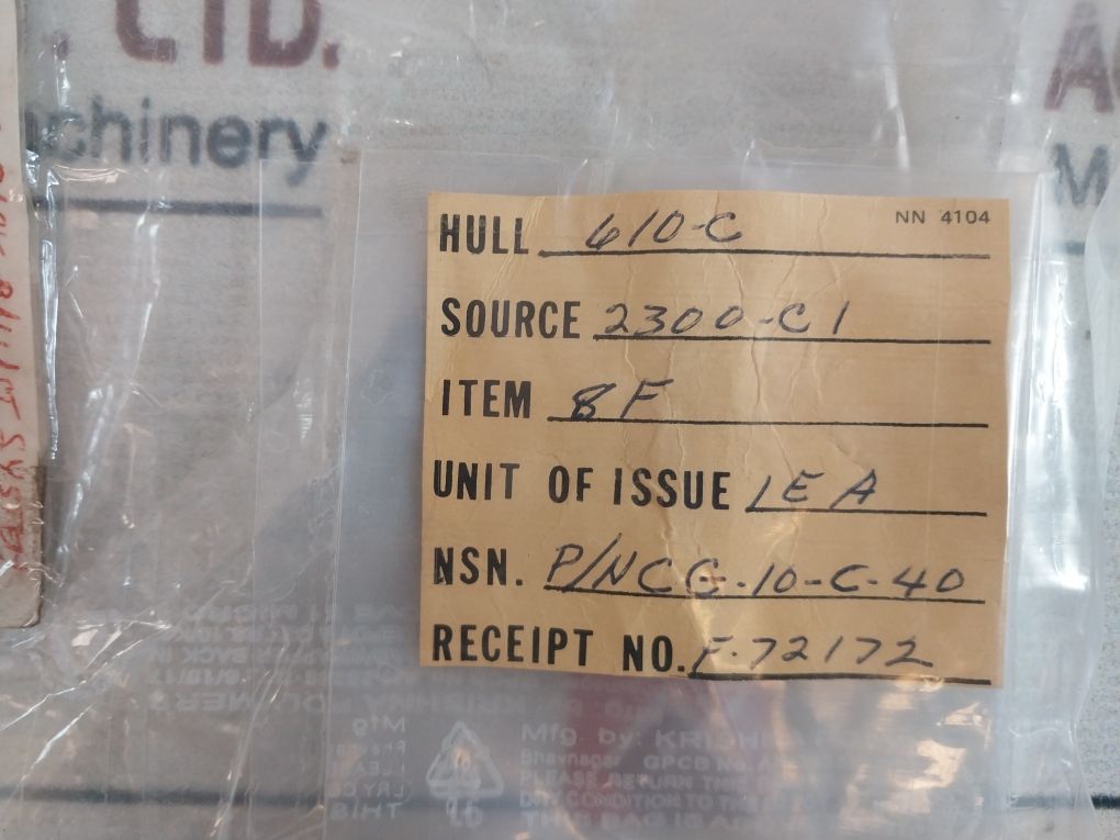 Sperry Vickers Cc 10 C20 Relief Valve