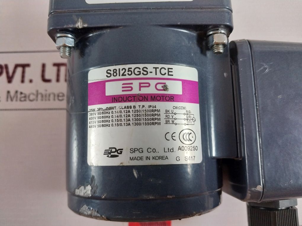 Spg S8I25Gs-tce Electric Gear Motor