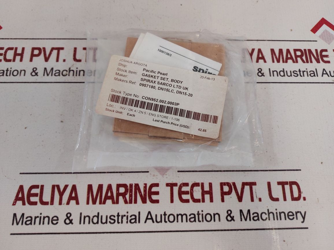Set Of 3X Spirax Sarco Dn15Lc Dn15 – 20 Dp143 Dp163 Body Gasket Set
