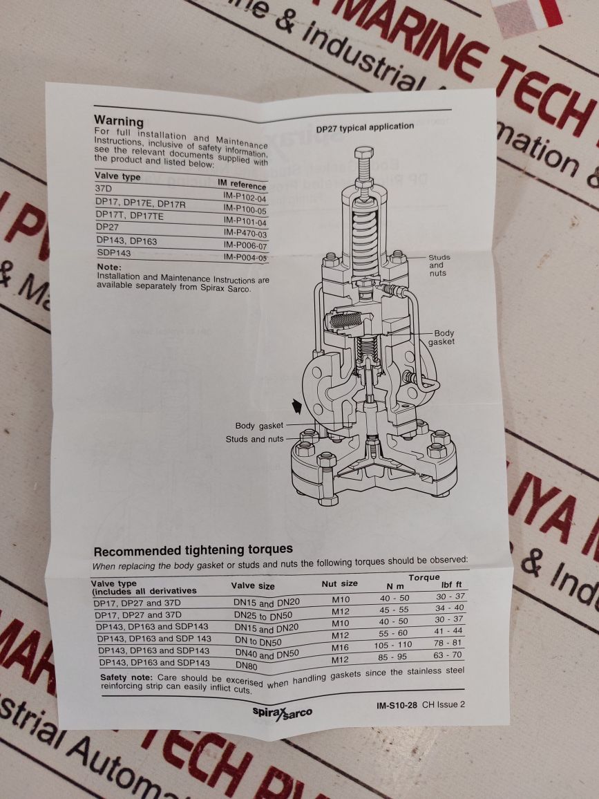 Set Of 3X Spirax Sarco Dn15Lc Dn15 – 20 Dp143 Dp163 Body Gasket Set
