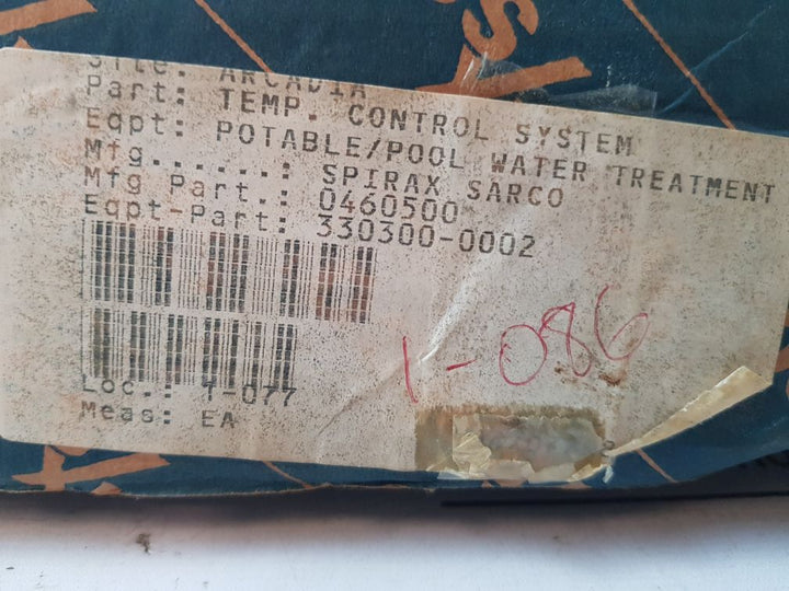 Spirax Sarco 121 Temp.Control System Set