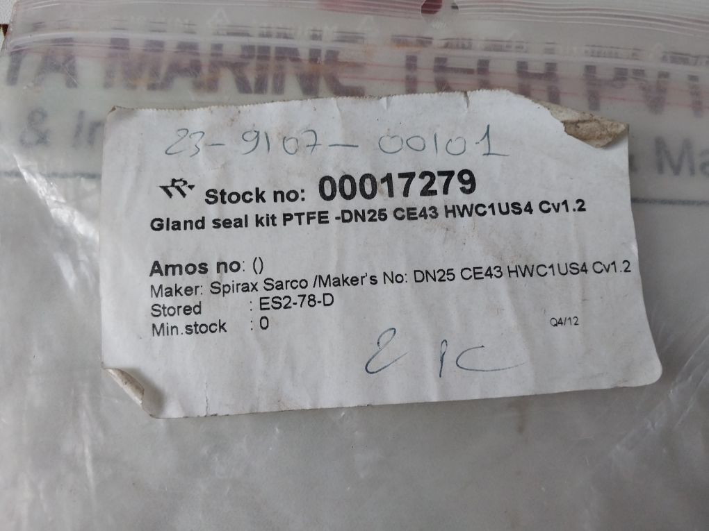 Spirax Sarco 3062086-0 Spare Kit