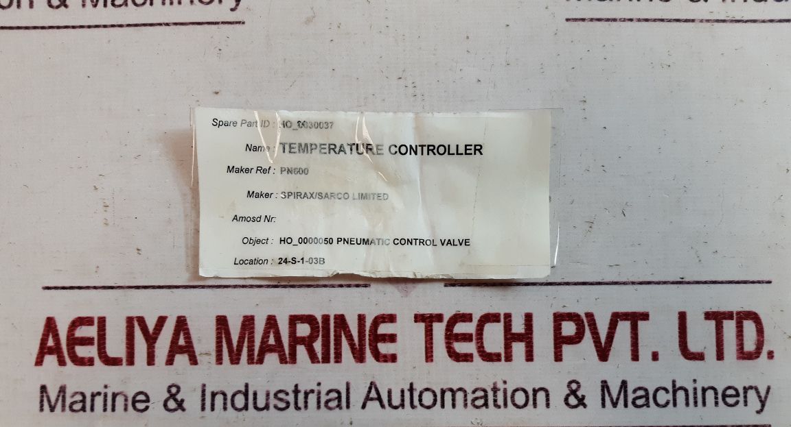 Spirax Sarco Pn600 Temperature Controller 0 To 100 °C