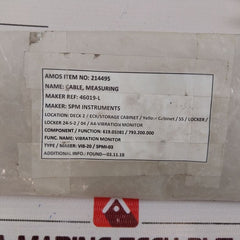 Spm Instruments Vibration Transducer Type Trv-01