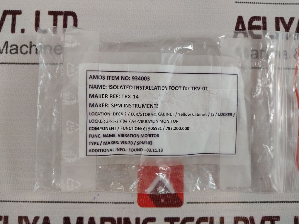 Spm Instruments Vibration Transducer Type Trv-01