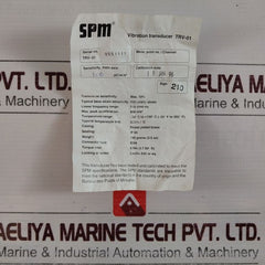 Spm Instruments Vibration Transducer Type Trv-01
