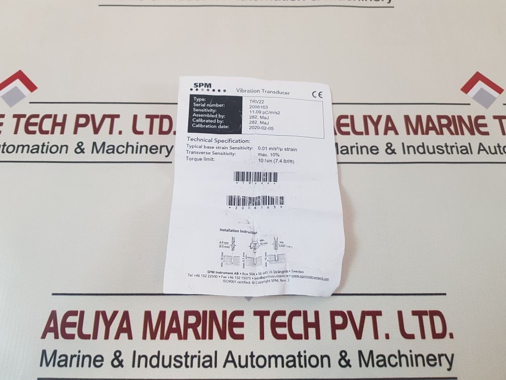 Spm Trv22 Vibration Transducer
