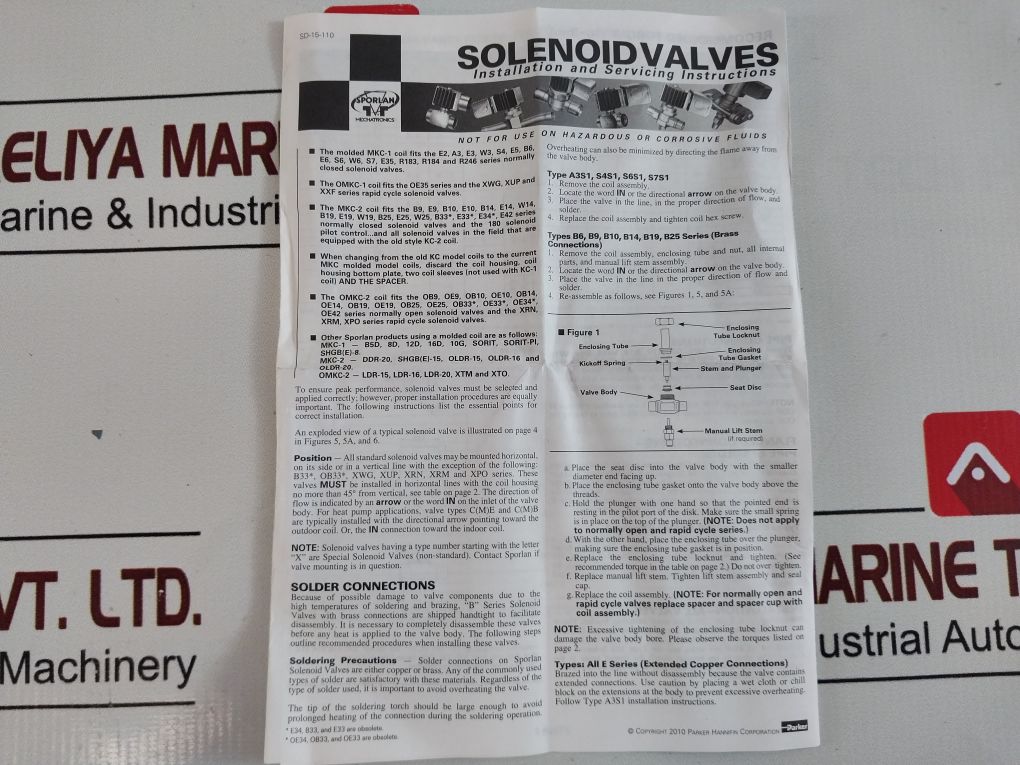 Sporlan E10S250 Solenoid Valve