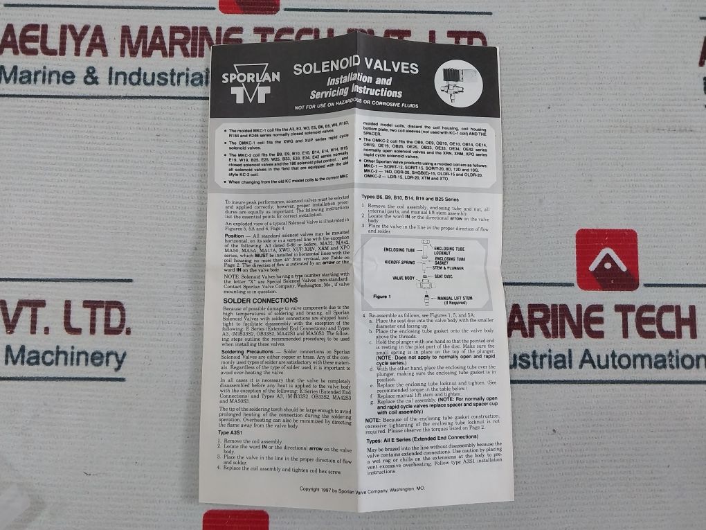 Sporlan E6S130 3/8” Odf Solder Solenoid Valve 300Psi