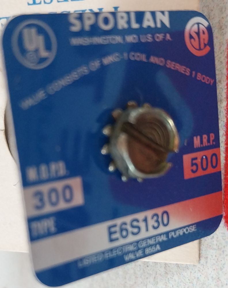 Sporlan E6S130 Solenoid Valve 18.041.0025