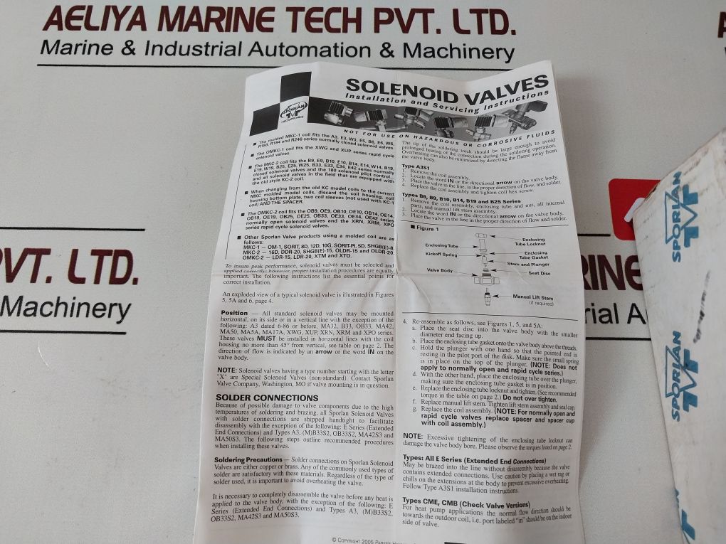 Sporlan E9S240 Solenoid Valve