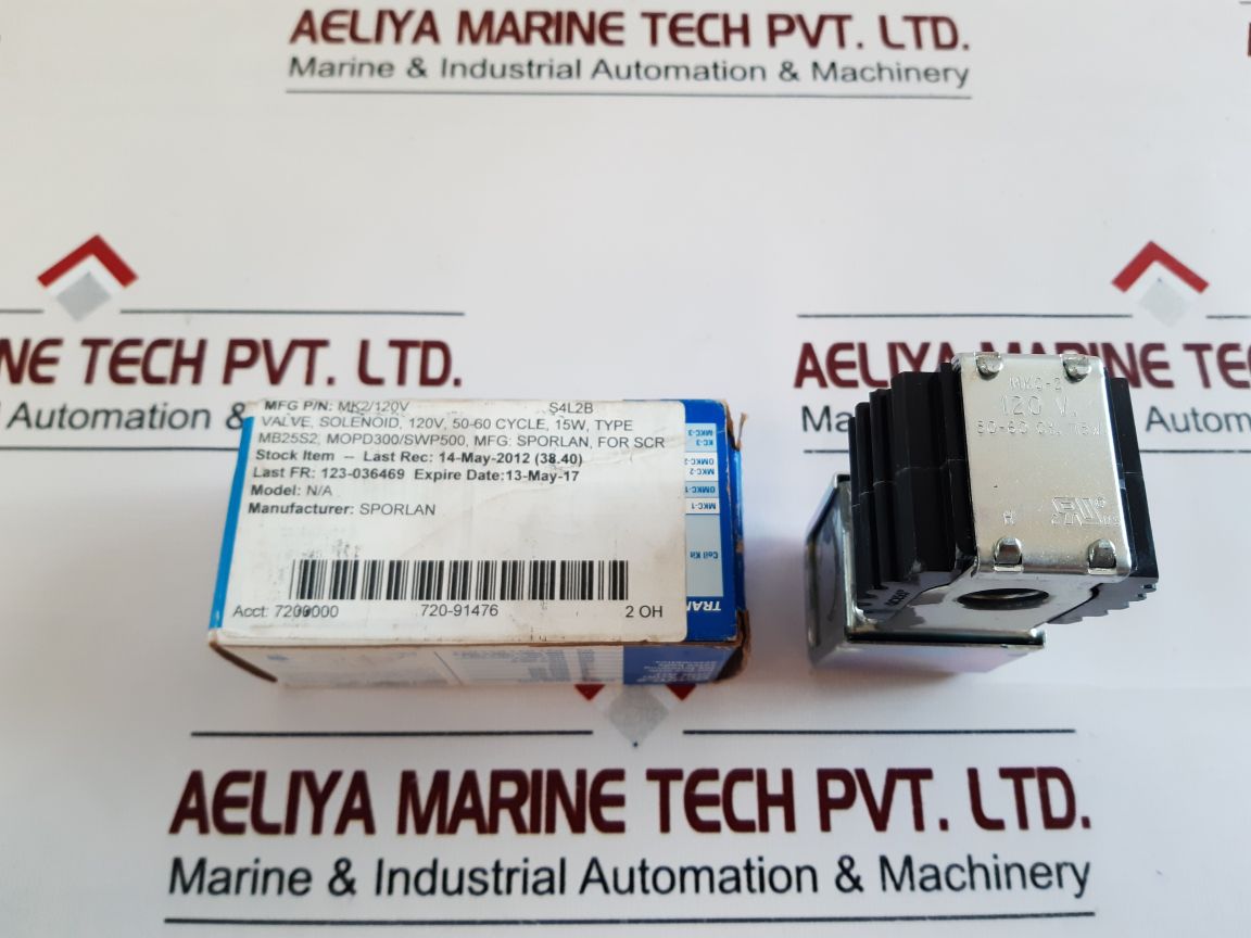 Sporlan Mkc-2 Solenoid Coil Kit 120V,50-60 Cy. 15W 