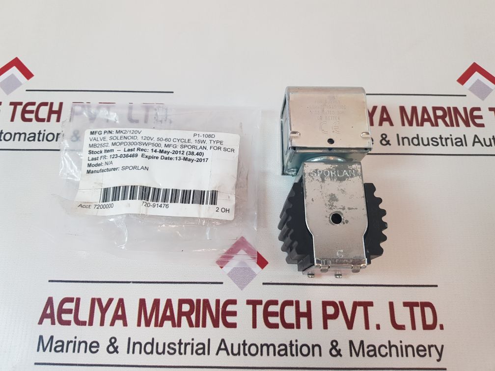 Sporlan Mkc-2 Solenoid Coil Kit 120V, 15W
