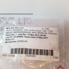 Sporlan Mkc-2 Solenoid Coil Kit 120V, 15W
