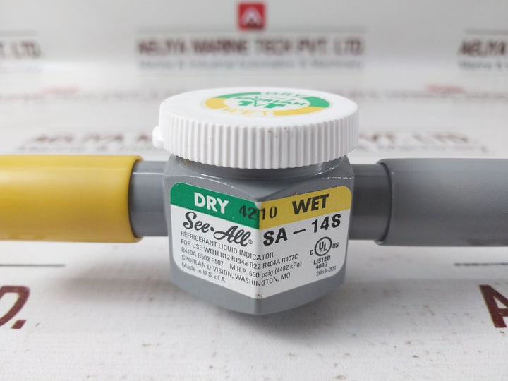 Sporlan Sa-14S See-all Moisture & Liquid Indicator 1/2 Odf Solder