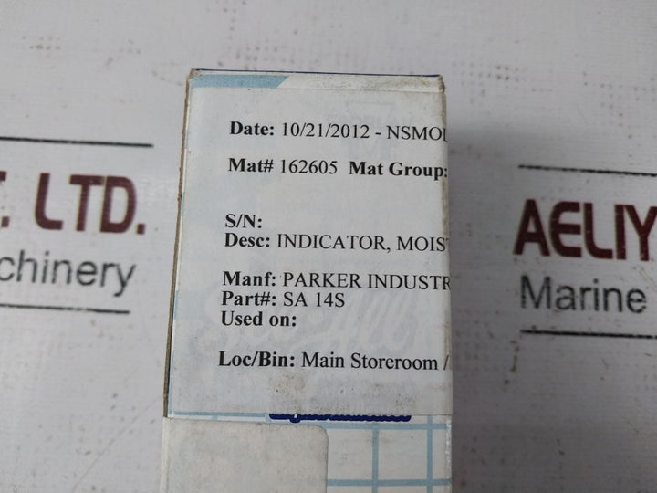 Sporlan Sa-14S See-all Moisture & Liquid Indicator 1/2 Odf Solder