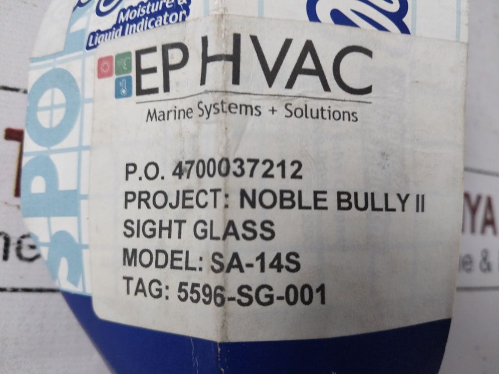 Sporlan Sa-14S See-all Moisture & Liquid Indicator 1/2 Odf Solder