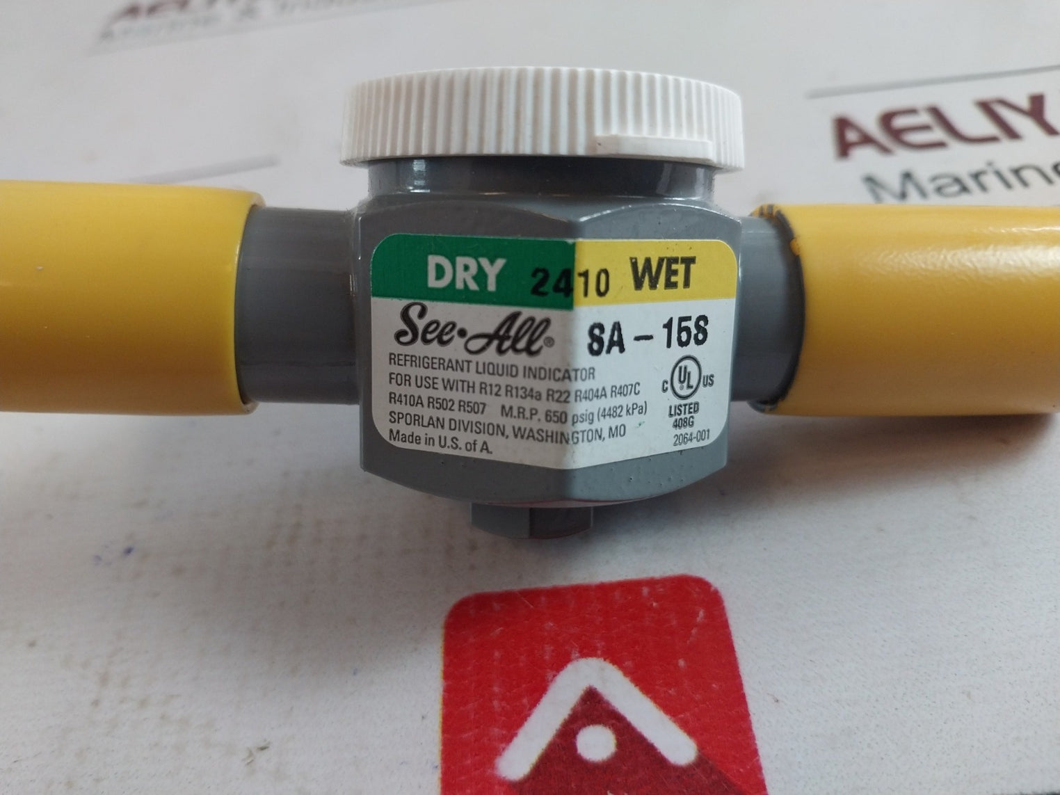 Sporlan Sa-15S Moisture & Liquid Indicator 5/8 Odf Solder Dry 2410 Wet