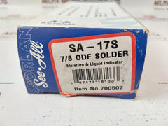 Sporlan Sa-17S Moisture & Liquid Indicator 7/8 Odf Solder 700507