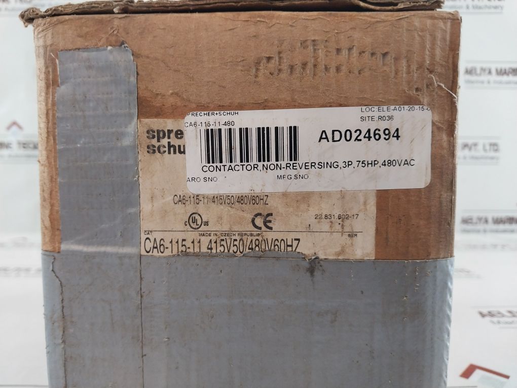Sprecher+Schuh Ca6-115-11-480 Electrical Contactor