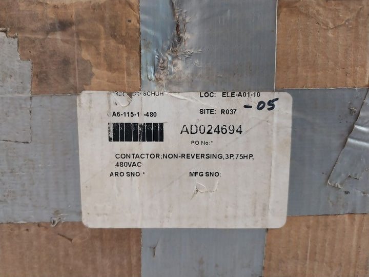 Sprecher+Schuh Ca6-115-11-480 Electrical Contactor
