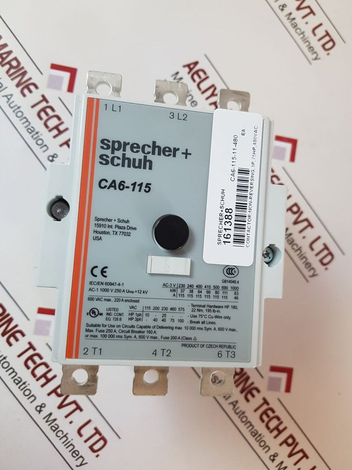 Sprecher+Schuh Ca6-115 Contactor