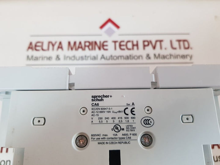 Sprecher+Schuh Ca6-115 Contactor
