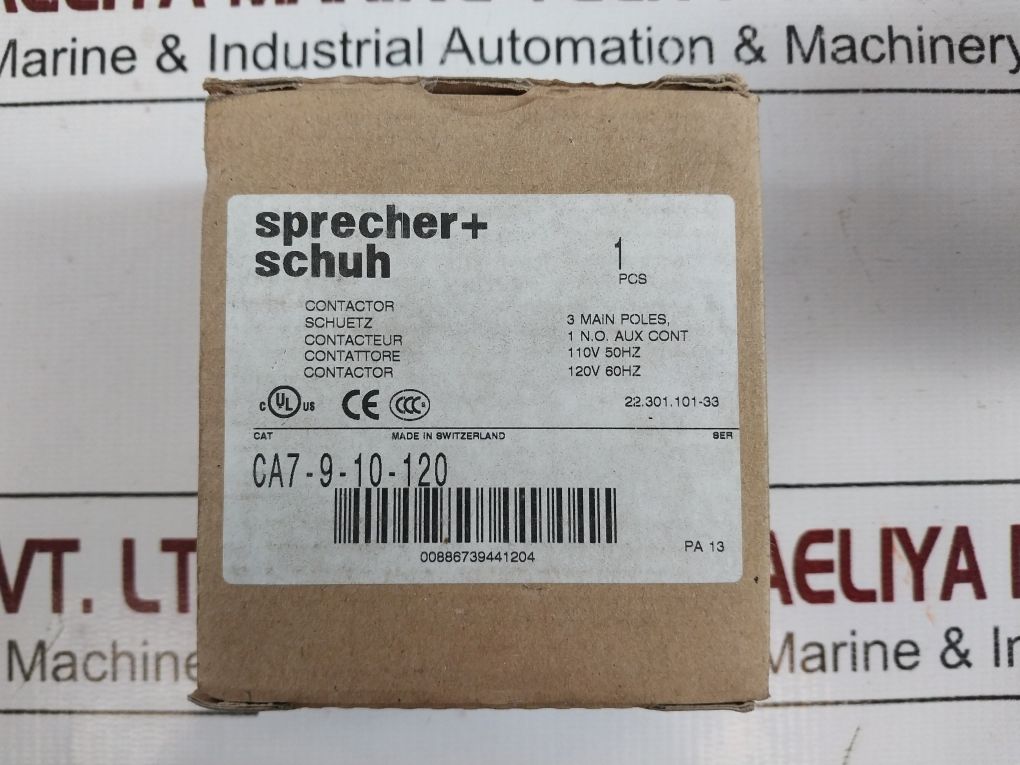 Sprecher Schuh Ca7-9-10 Contactor Ca7-9-10-120