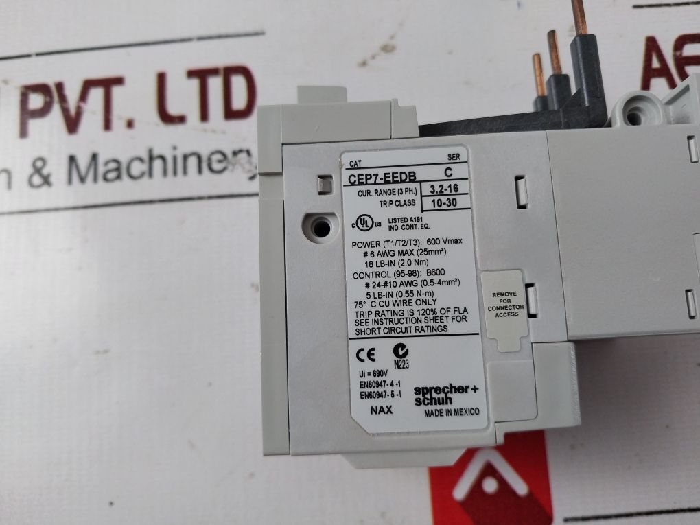 Sprecher Schuh Cep7-eedb Overload Relay Ser.C