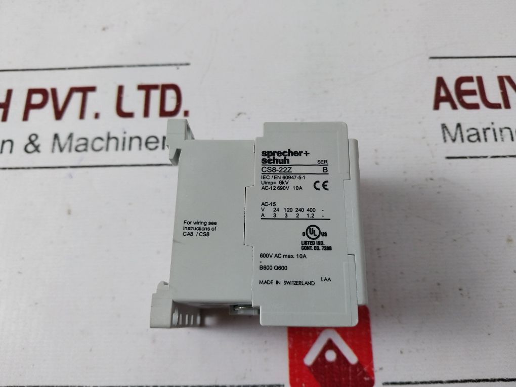 Sprecher Schuh Cs8-22Z Control Relay