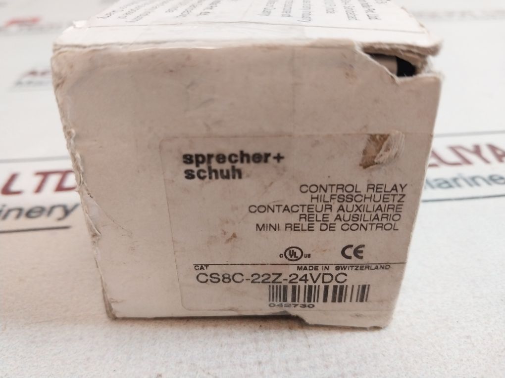 Sprecher + Schuh Cs8C-22Z-24Vdc Control Relay