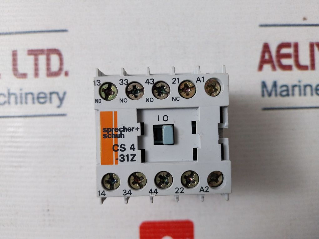 Sprecher + Schuh Cs 4-31Z Relay Auxiliary Contactor