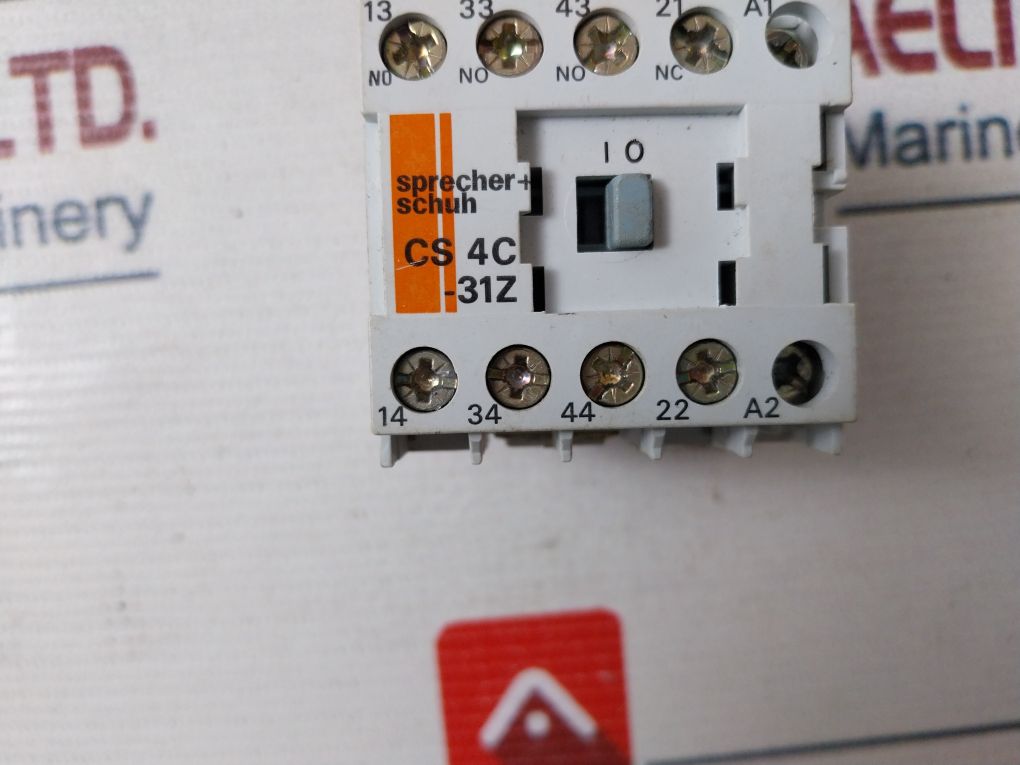 Sprecher + Schuh Cs 4C-31Z Relay Auxiliary Contactor