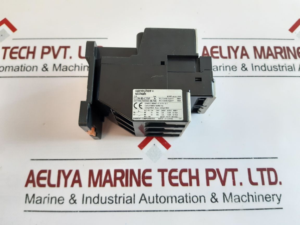 Sprecher + Schuh Ct7N-85-c75P Thermal Overload Relay