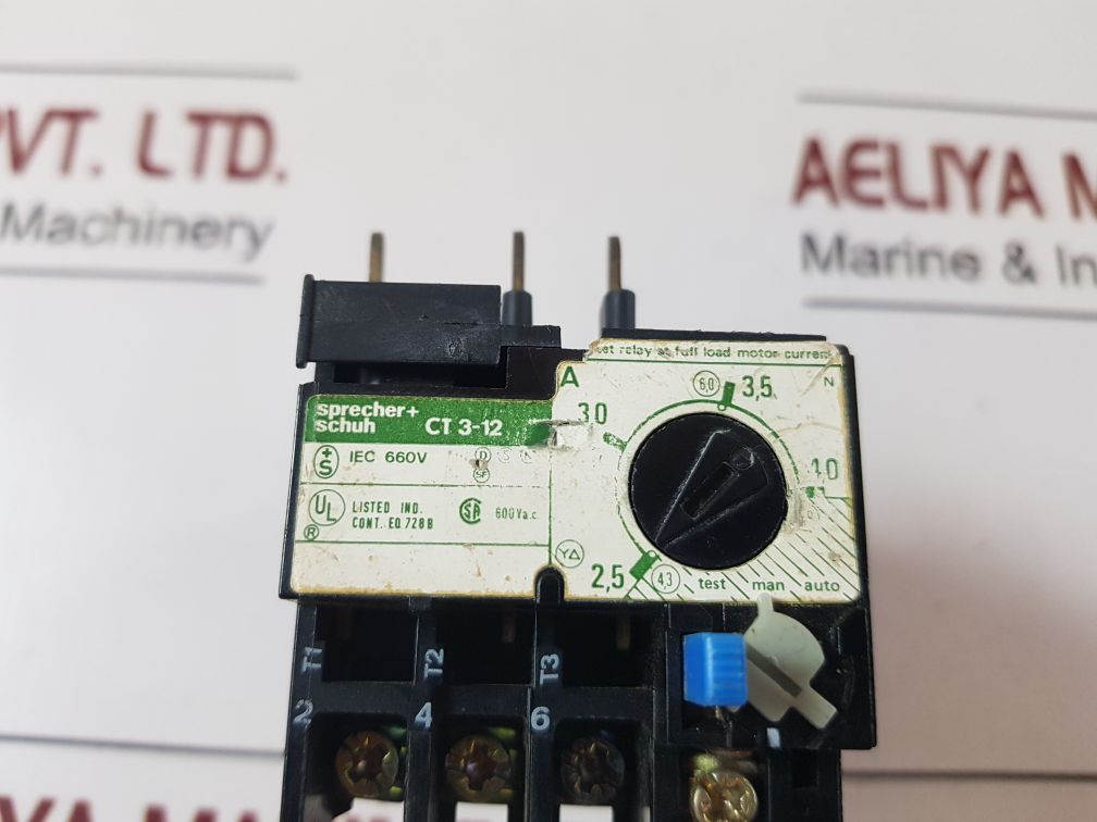 Sprecher+Schuh Ct 3-12 Overload Relay