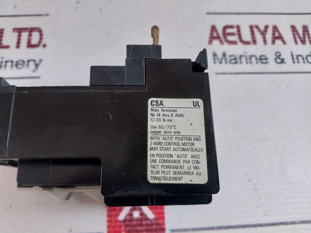 Sprecher+Schuh Ct 3-23 Overload Relay