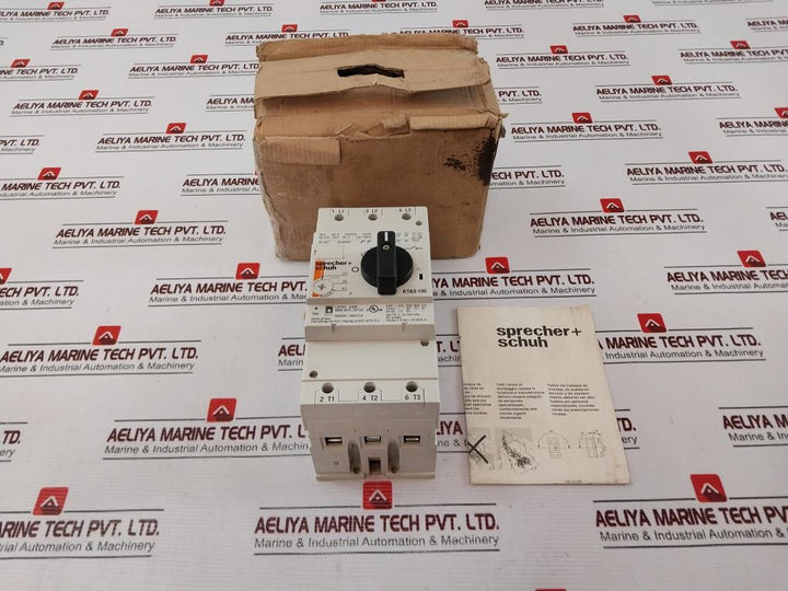Sprecher+Schuh Kta3-100 Circuit Breaker