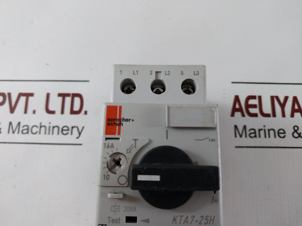 Sprecher+Schuh Kta7-25H-16A Motor Starter/Circuit Breaker Kt7-pe1-10